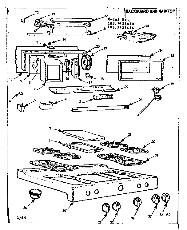 BACKGUARD AND MAINTOP