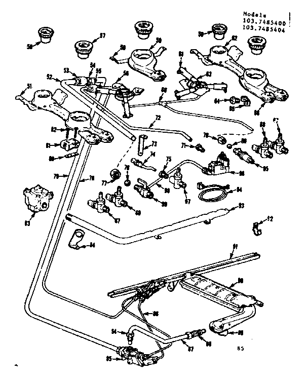 Burner section