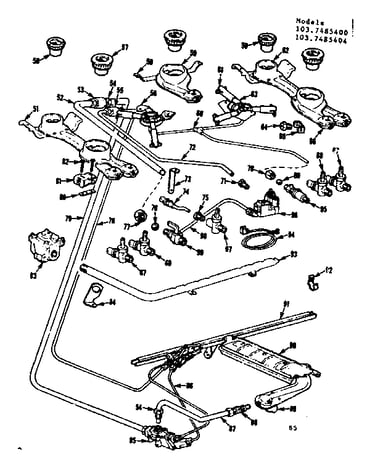 Burner section