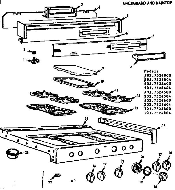 BACKGUARD AND MAINTOP