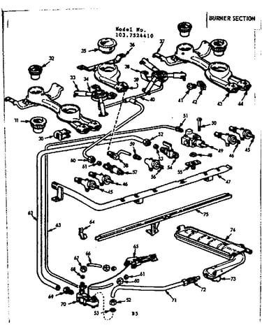 Burner section