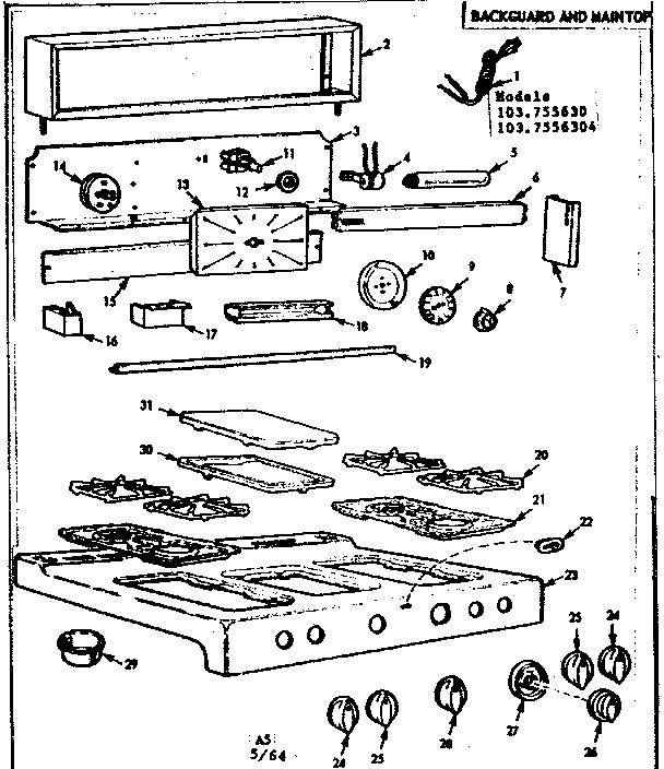 BACKGUARD AND MAINTOP