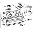 Kenmore 1037824400 maintop and body section diagram