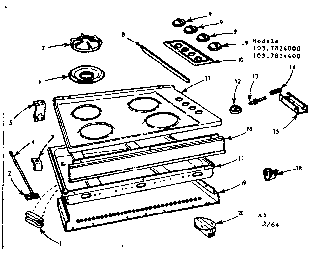 Maintop and body section