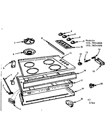 Maintop and body section