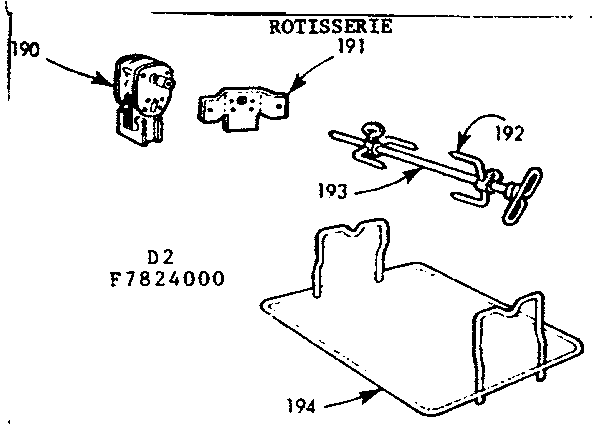 Optional rotisserie kit