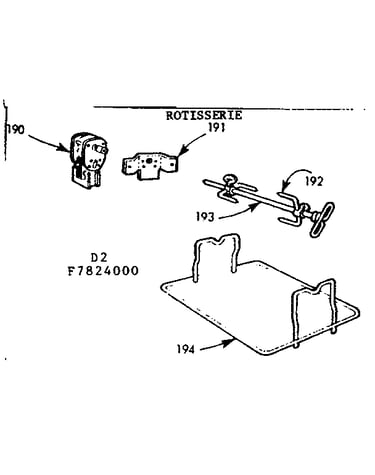 Optional rotisserie kit