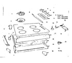Kenmore 1037844400 maintop and body section diagram