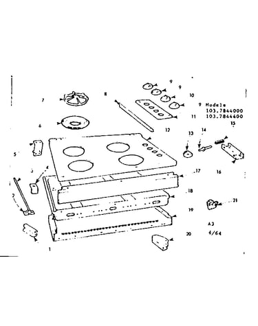 Maintop and body section