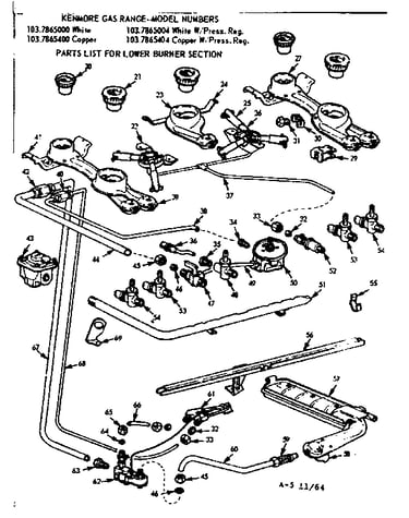 Lower burner section