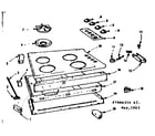 Kenmore 1037906314 maintop and body section diagram