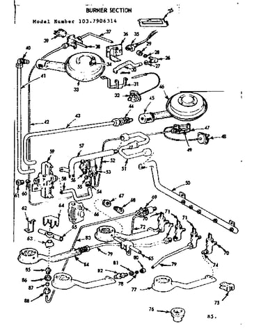 Burner section