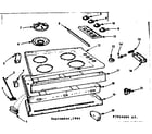Kenmore 1037964004 maintop and body section diagram