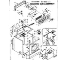 Kenmore 1106317800 machine sub-assembly diagram