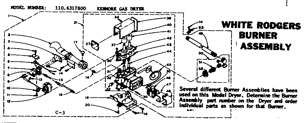 WHITE RODGERS BURNER ASSEMBLY