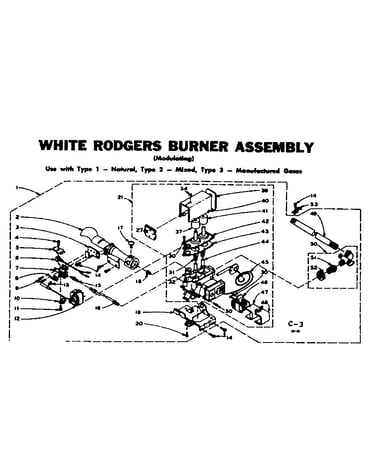 White rodgers burner assembly