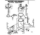 Kenmore 1106402300 machine sub-assembly diagram
