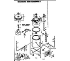 Kenmore 1106402510 machine sub-assembly diagram