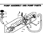 Kenmore 1106402510 pump assembly and pump parts diagram
