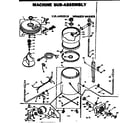 Kenmore 1106402810 machine sub-assembly diagram