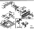 Kenmore 1106404450 top and console assembly diagram