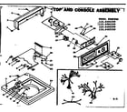 Kenmore 1106404550 top and console assembly diagram