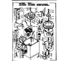 Kenmore 1106405551 machine sub-assembly diagram