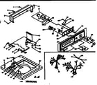 Kenmore 1106405501 top and console assembly diagram