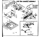 Kenmore 1106405750 top and console assembly diagram