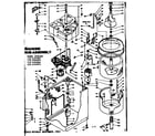 Kenmore 1106405850 machine sub-assembly diagram