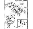 Kenmore 1106404800 top and console assembly diagram
