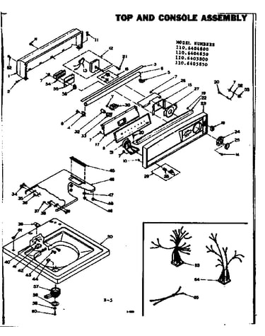Top and console assembly
