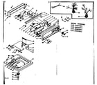 Kenmore 1106405801 top and console assembly diagram