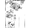 Kenmore 1106405950 top and console assembly diagram