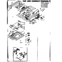 Kenmore 1106405950 top and console assembly diagram