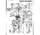 Kenmore 1106404980 machine sub-assembly diagram