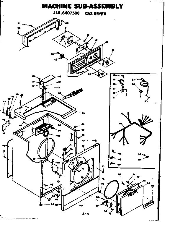 Machine sub assembly