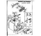 Kenmore 1106407540 macine sub-assembly diagram