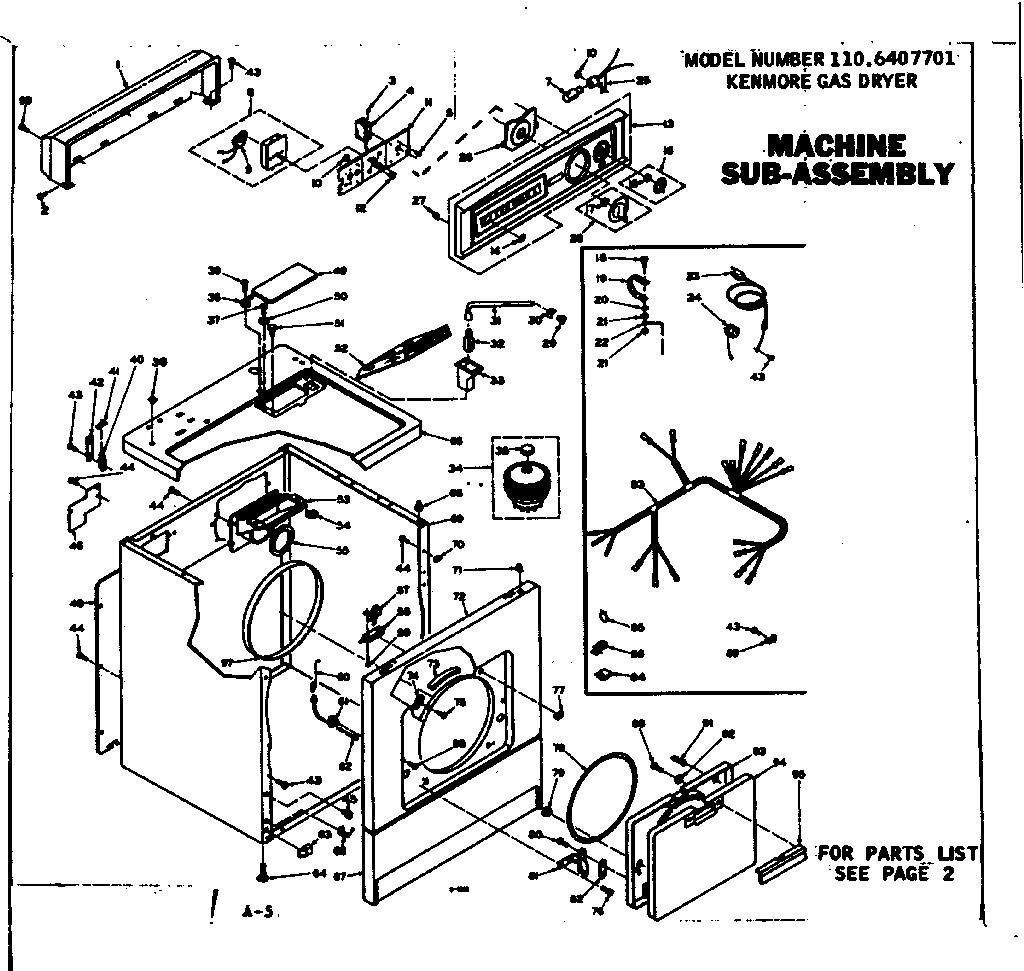 MACHINE SUB-ASSEMBLY