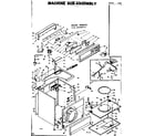 Kenmore 1106408922 machine sub-assembly diagram