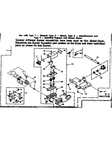 Burner assembly, type 4