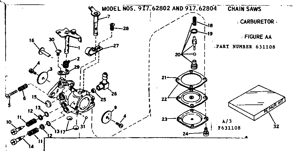 Chain saws carburetor