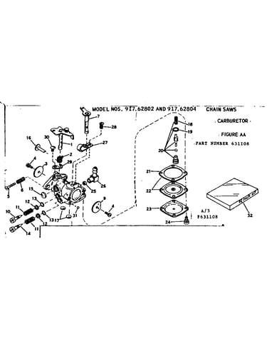 Chain saws carburetor