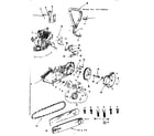 Craftsman 91760045 engine / chain and guide bar diagram