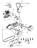 Engine / chain and guide bar