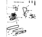 Craftsman 91760046 engine / chain and guide bar diagram