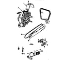Craftsman 91760050 engine/ chain and guide bar diagram
