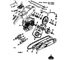 Craftsman 91762801 engine / chain and guide bar diagram