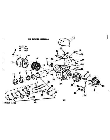 Oil burner assembly