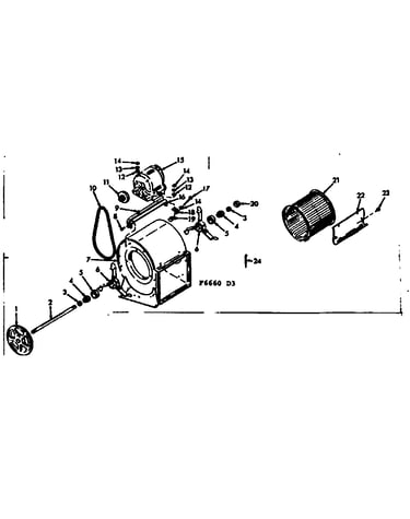 H-q blower assembly